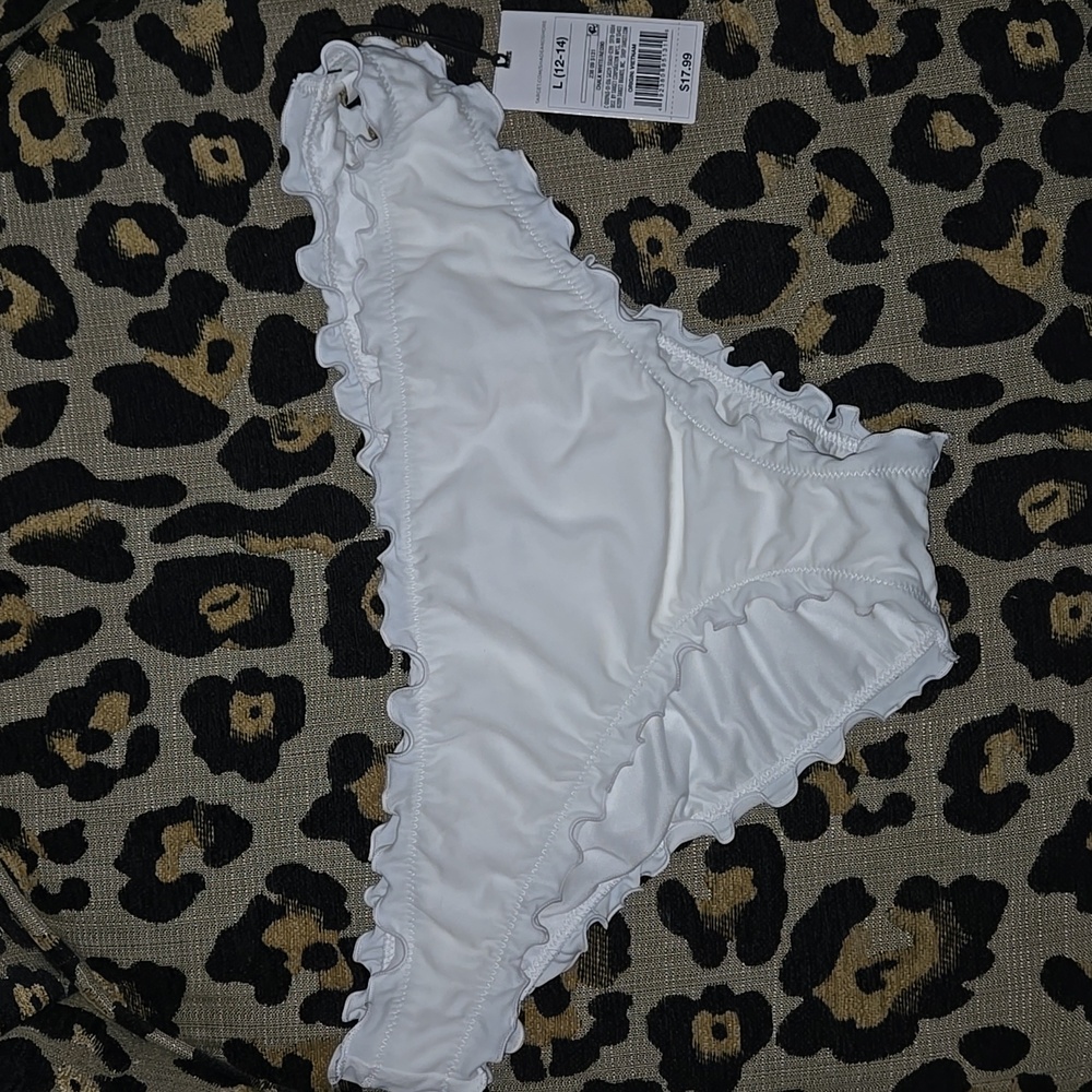 Shade & Shore Bikini Bottom Size L NWT White